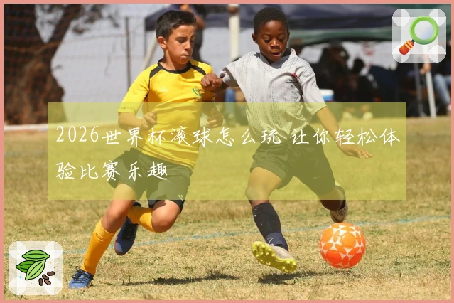 2026世界杯滚球怎么玩 让你轻松体验比赛乐趣